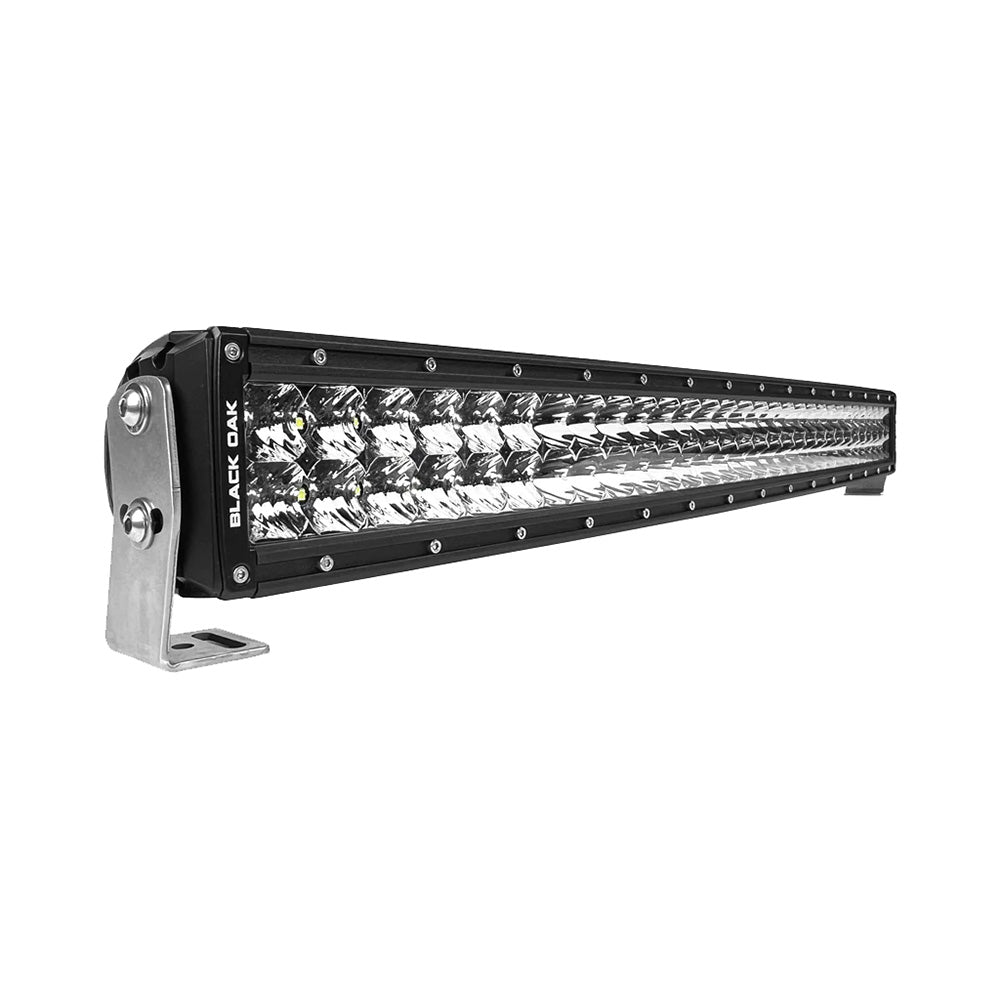 Black Oak Pro Series 30 Curved Double Row 30 LED Light Bar Combo Optics Black Housing 30CCD5OS